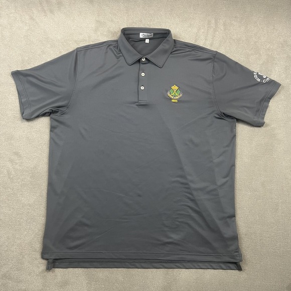 Peter Millar Polo Mens XL Gray The Royal Dublin GC Summer Comfort Performance — photo 2